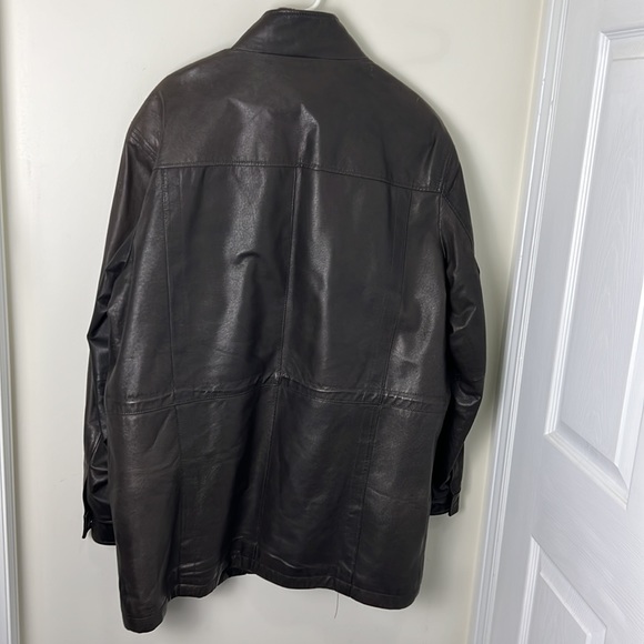 Danier Leather Boyfriend Oversized Biker Outerwear Jacket Size XL - Picture 12 of 13